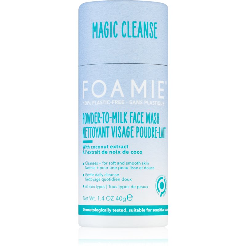 Foamie Powder-To-Milk Face Wash прозора пудра для досконалого очищення шкіри 40 гр