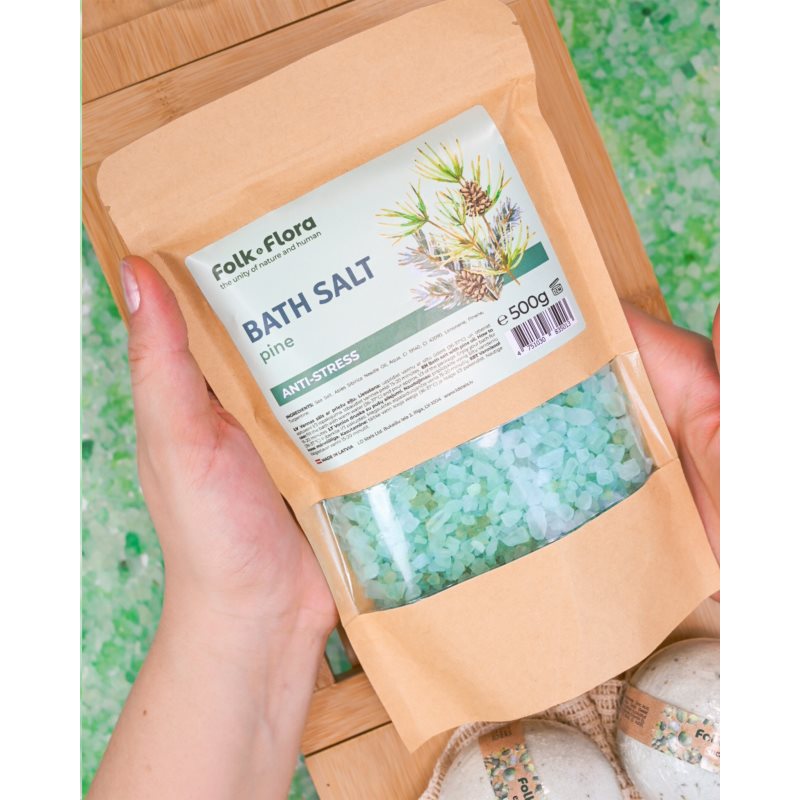 Folk & Flora Pine beruhigendes Badesalz 500 g (Bild 10)