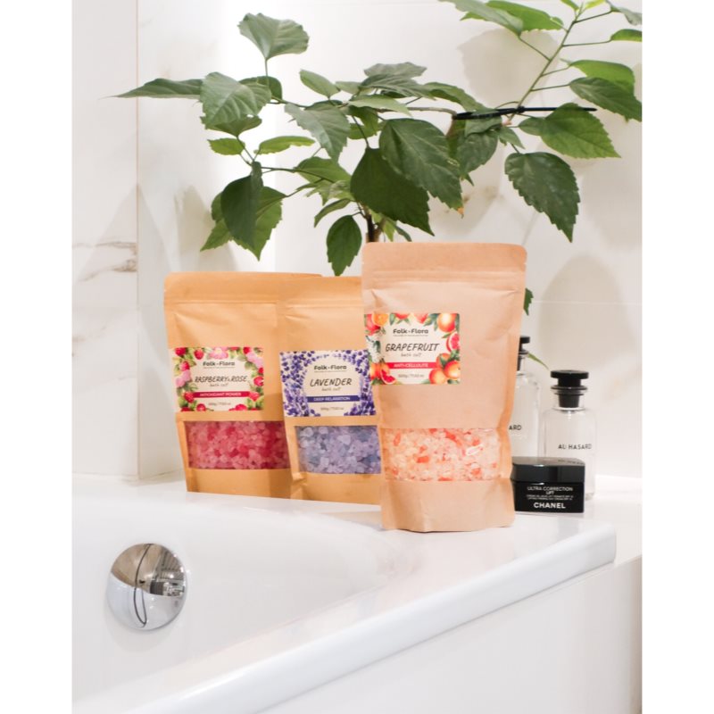 Folk & Flora Grapefruit koupelová sůl se zklidňujícím účinkem 500 g (obrázek 4)