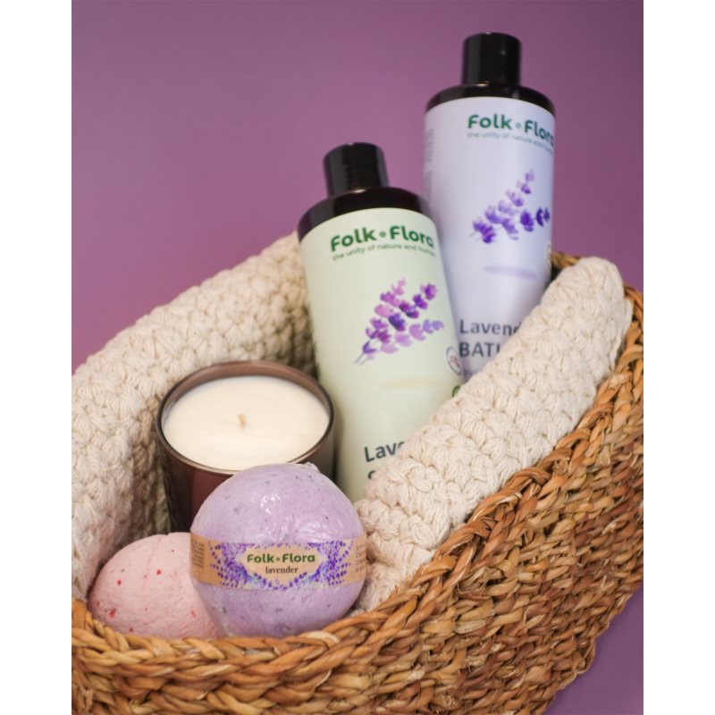 Folk & Flora Lavender relaxační sprchový gel 400 ml (obrázek 9)