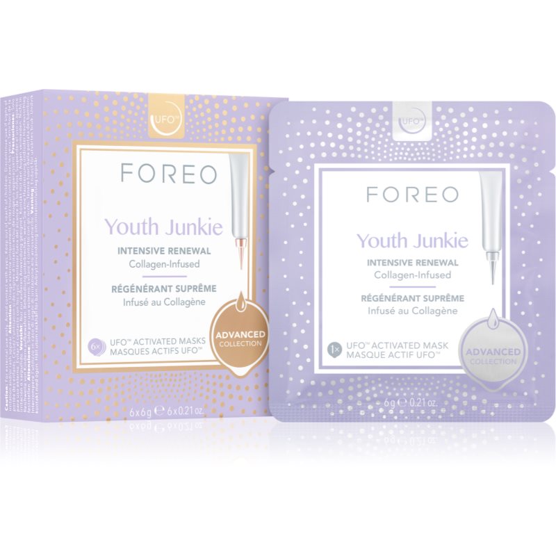 

FOREO UFO™ Youth Junkie поживна інтенсивна маска проти розтяжок та зморшок