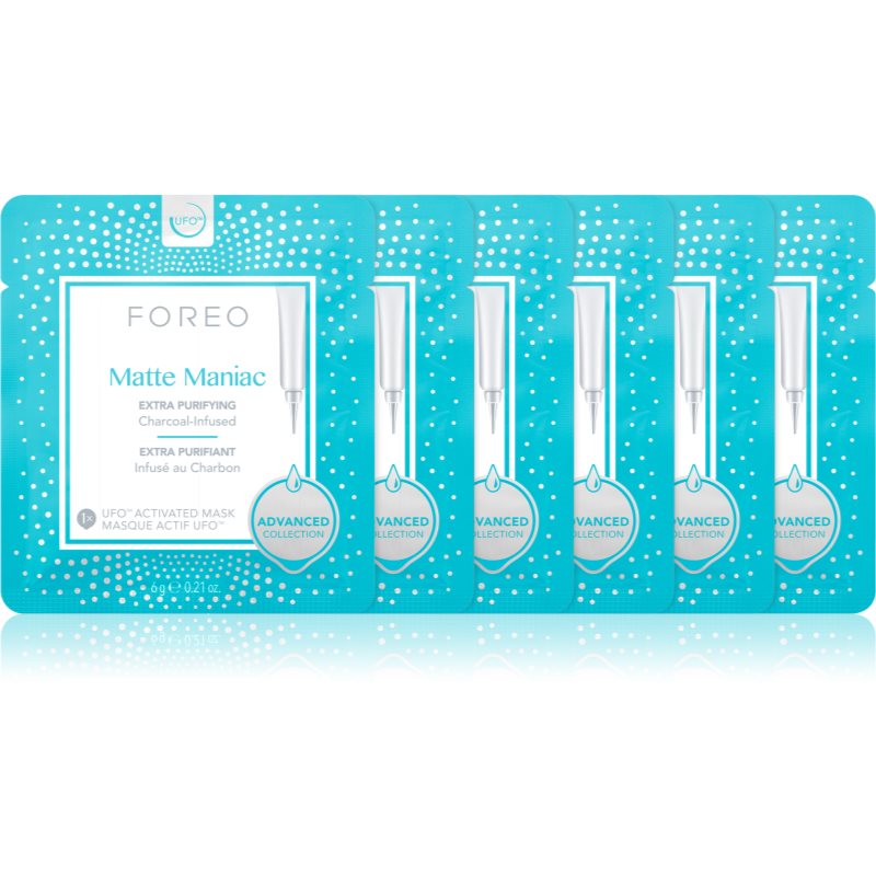 

FOREO UFO™ Matte Maniac очищуюча маска з активованим вугіллям з матуючим ефектом