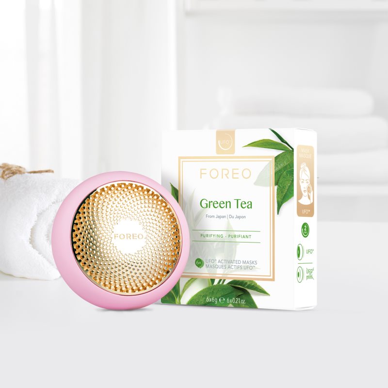 FOREO UFO™ Green Tea Refreshing And Soothing Face Mask 6 X 6 G