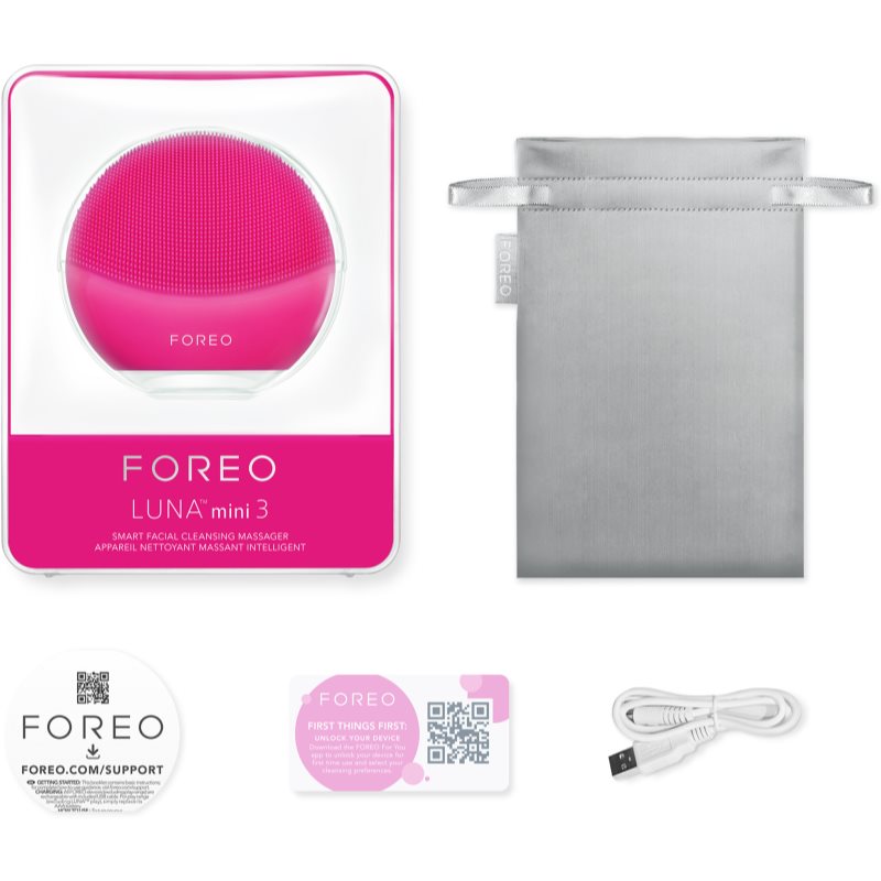 FOREO LUNA™ Mini 3 Sonic Skin Cleansing Brush Fuchsia