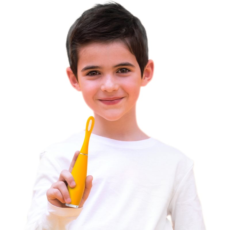 FOREO Issa™ Kids силіконова зубна щітка для дітей Mellow Yellow Gator