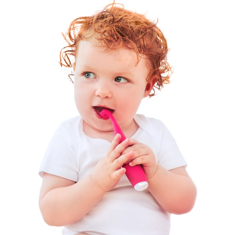 FOREO Issa™ Baby Sonic Electric Toothbrush For Kids Strawberry Rose Lion
