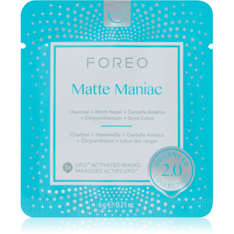 FOREO UFO™ Matte Maniac очищаюча маска для обличчя 6 кс