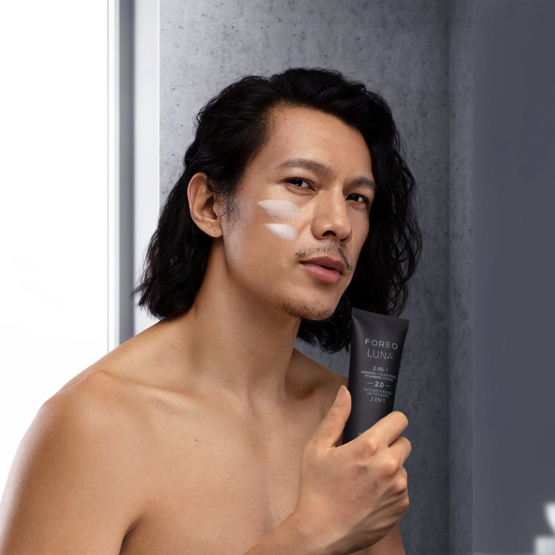 FOREO Luna™ 2in1 Shaving + Cleansing Micro-Foam Cream крем для гоління 2 в 1 для чоловіків 100 мл