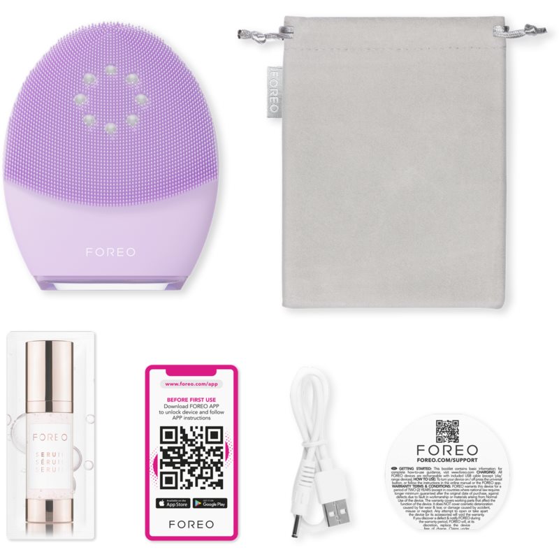 FOREO LUNA™4 Plus Sonic Cleansing Device With Thermal Function And Firming Massage For Sensitive Skin 1 Pc