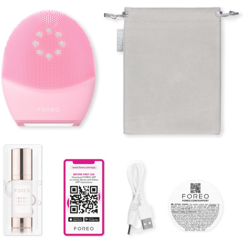FOREO LUNA™4 Plus Sonic Cleansing Device With Thermal Function And Firming Massage Normal Skin 1 Pc