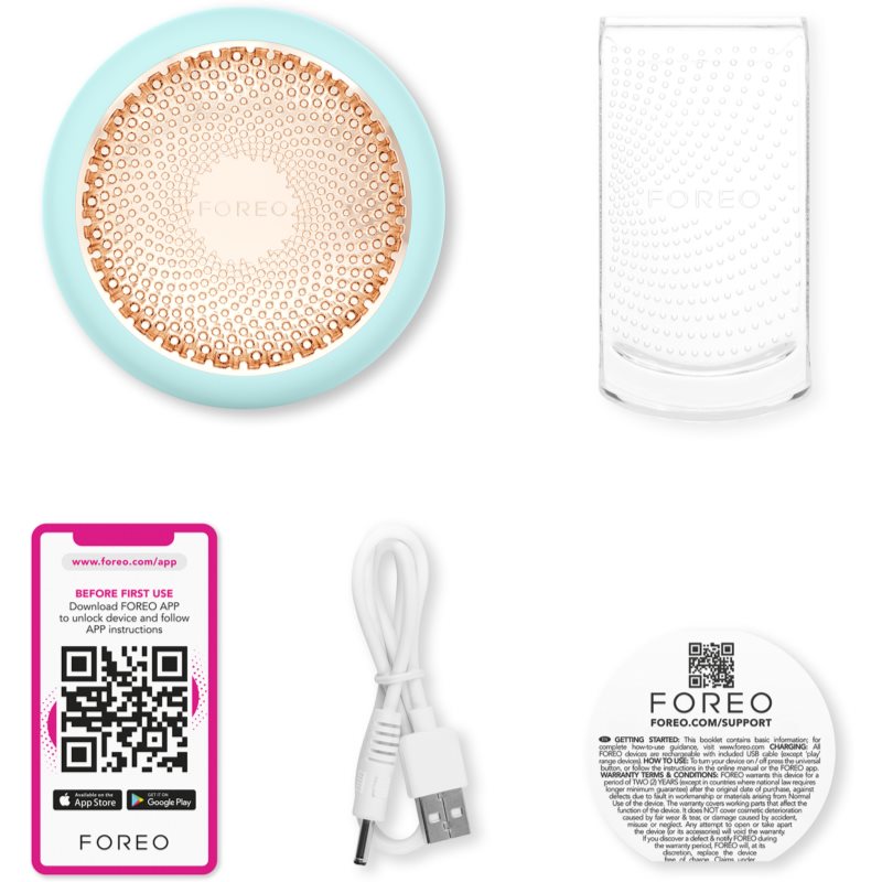 FOREO UFO™ 3 5-in-1 Sonic Device To Accelerate The Effects Of Facial Masks Arctic Blue 1 Pc