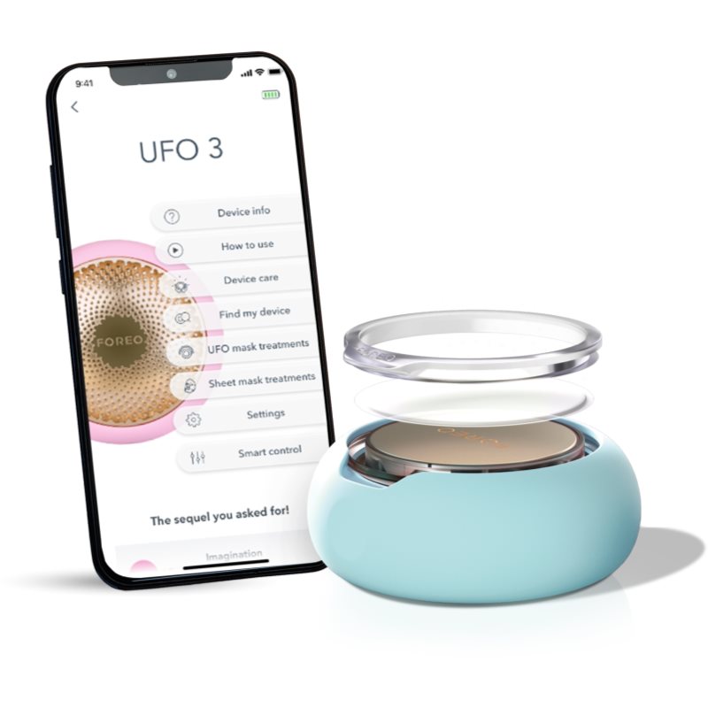 FOREO UFO™ 3 5-in-1 Sonic Device To Accelerate The Effects Of Facial Masks Arctic Blue 1 Pc
