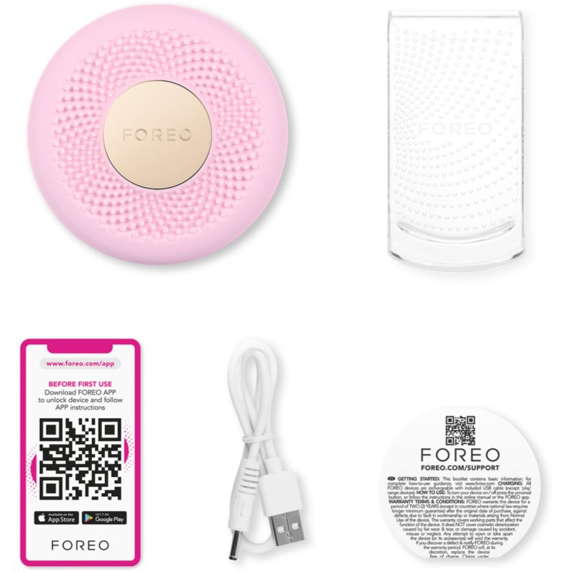 FOREO UFO™ 3 Mini Sonic Device To Accelerate The Effects Of Facial Masks Pearl Pink 1 Pc