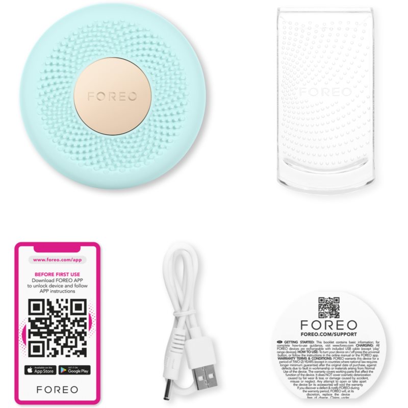 FOREO UFO™ 3 Mini Sonic Device To Accelerate The Effects Of Facial Masks Arctic Blue 1 Pc