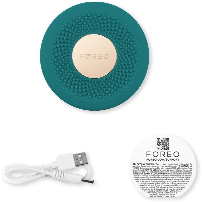 FOREO UFO™ 3 Go звуковий пристрій для прискорення дії маски для обличчя Evergreen 1 кс