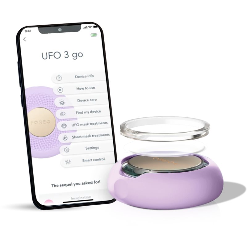 FOREO UFO™ 3 Go звуковий пристрій для прискорення дії маски для обличчя Lavender 1 кс