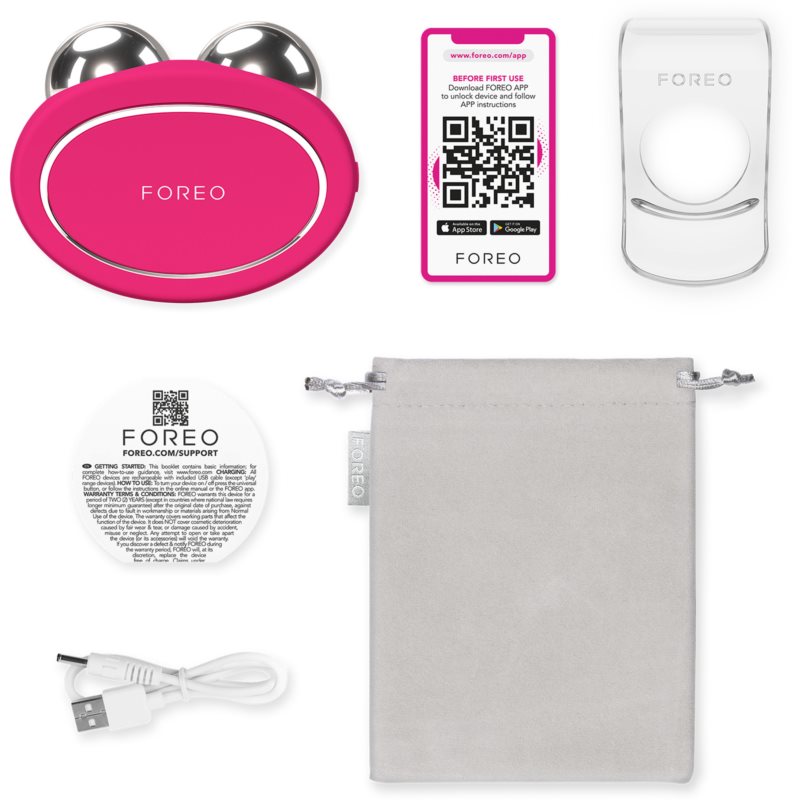 FOREO BEAR™ 2 Microcurrent Toning Device For The Face Fuchsia 1 Pc