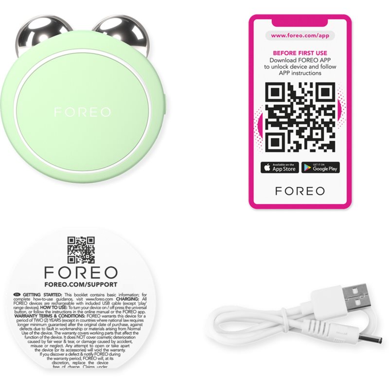 FOREO BEAR™ 2 Go Microcurrent Toning Device For The Face Pistachio 1 Pc