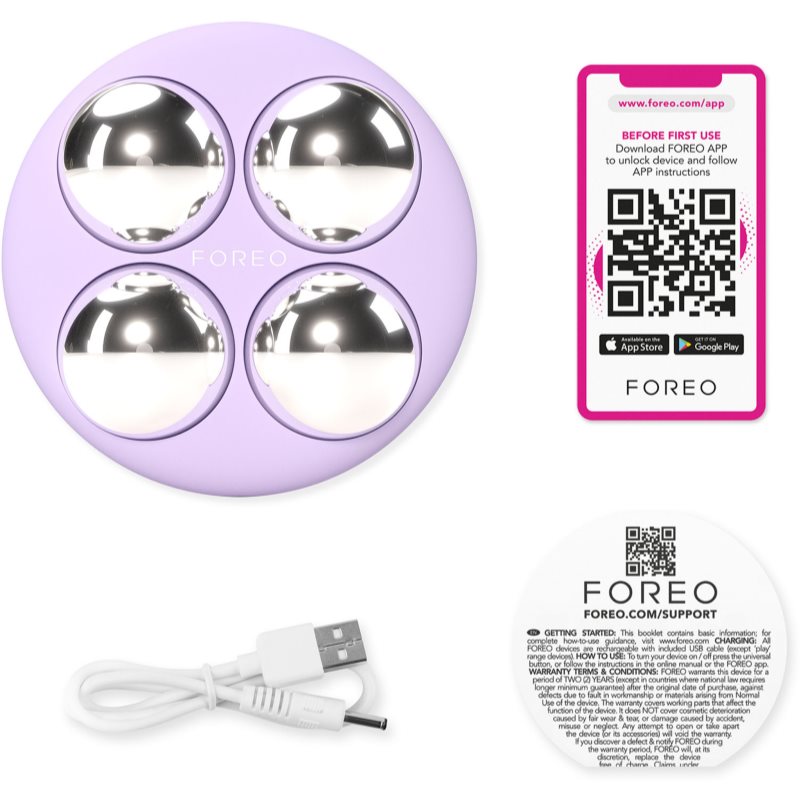 FOREO BEAR™ 2 Body Microcurrent Toning Device For The Body Lavender 1 Pc