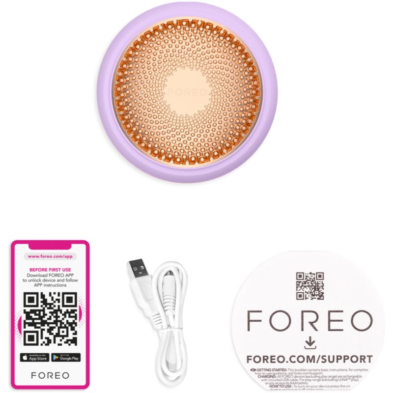 FOREO LUNA™4 Hair LED Scalp Massager Appareil De Massage Pour Cuir Chevelu Lavender 1 Pcs