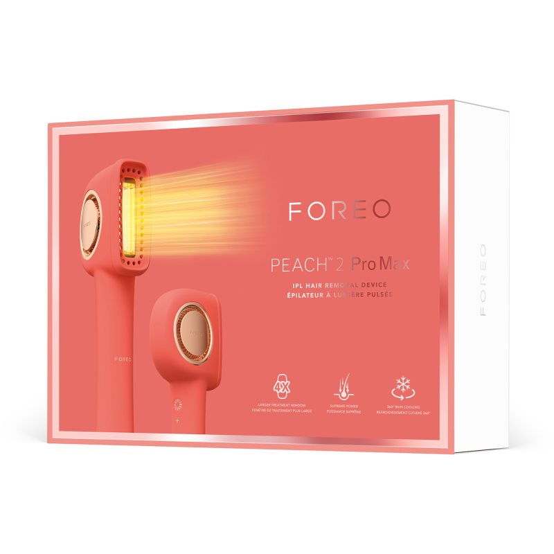 FOREO PEACH 2 Pro Max IPL za telo, obraz, predel bikinija in pazduhe za ženske 1 kos