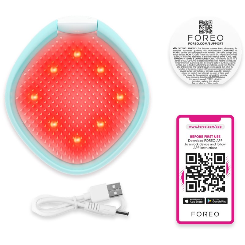 FOREO FLIP™ Play Advanced 3-in-1 hřeben na vlasy s LED podsvícením Ice Ice Baby 1 ks (obrázek 6)