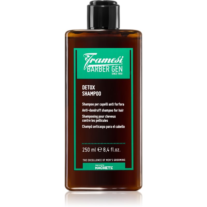 Framesi Barber Gen Detox valomasis detoksikacinis šampūnas nuo pleiskanų 250 ml