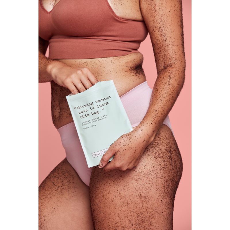 Frank Body Coconut Coffee какао-пілінг для тіла з кокосовою олійкою 200 гр