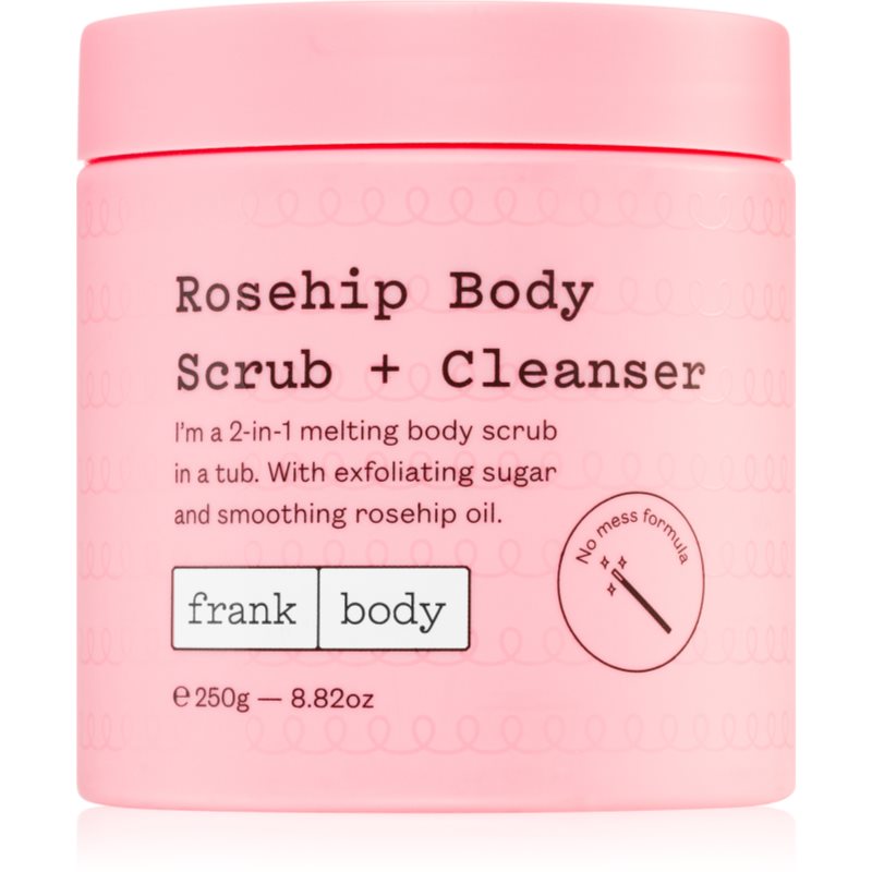 Frank Body Frank Body Rosehip καθαριστική απολέπιση σώματος 2 σε 1 250 γρ