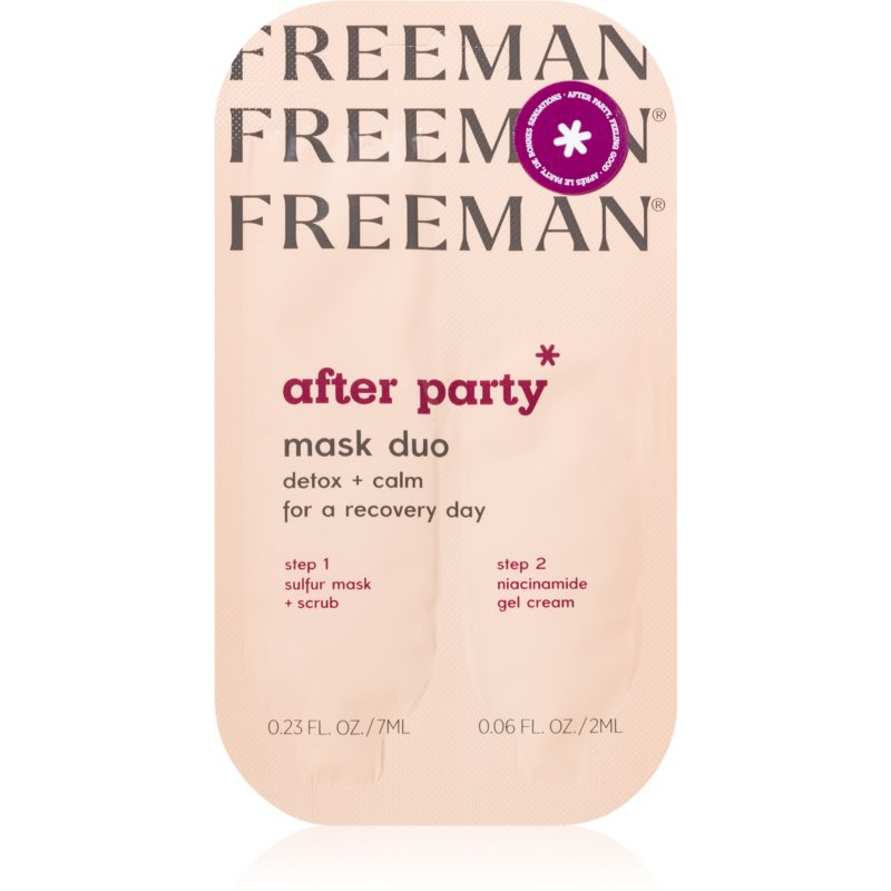 Freeman After Party detoxikačná maska s upokojujúcim účinkom 9 ml