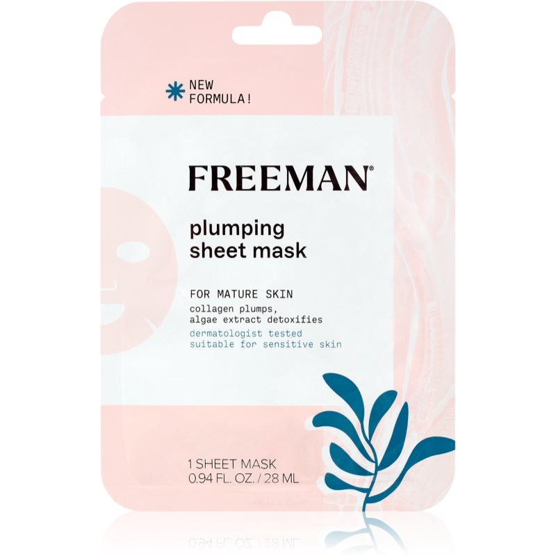 Freeman Freeman Essentials Collagen & Algae αντιρυτιδικη υφασματινη μασκα με κολαγόνο 28 ml