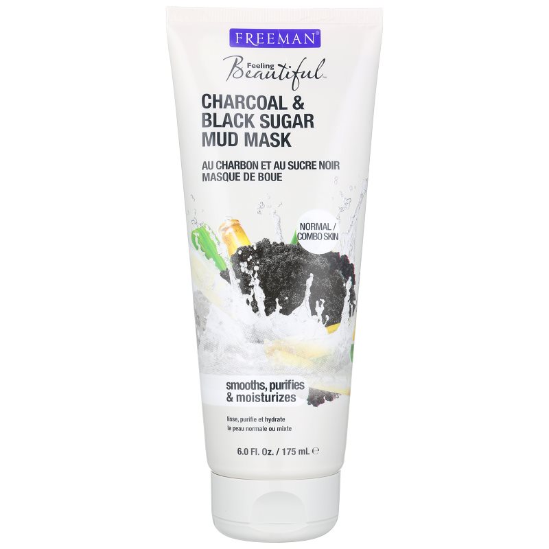 

Freeman Feeling Beautiful маска з багном для нормальної та змішаної шкіри Charcoal & Black Sugar