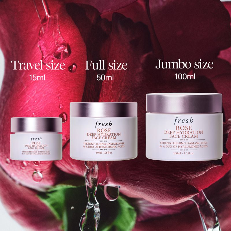 fresh Rose Deep Hydration Face Cream hydratační krém na obličej s kyselinou hyaluronovou 50 ml (obrázek 6)