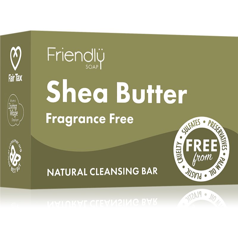 Friendly Soap Shea Butter натуральне мило для обличчя з маслом ши 95 гр