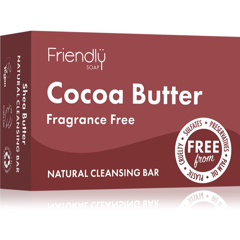Friendly Soap Cocoa Butter натуральне мило з маслом какао для обличчя та тіла 95 гр