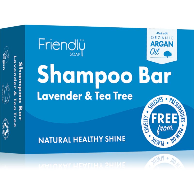 Friendly Soap Natural Shampoo Bar Lavender and Tea Tree sapone naturale per capelli 95 g