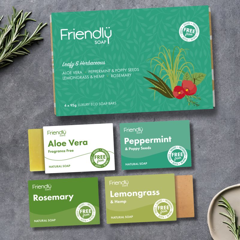 Friendly Soap Leafy And Herbaceous набір твердого мила