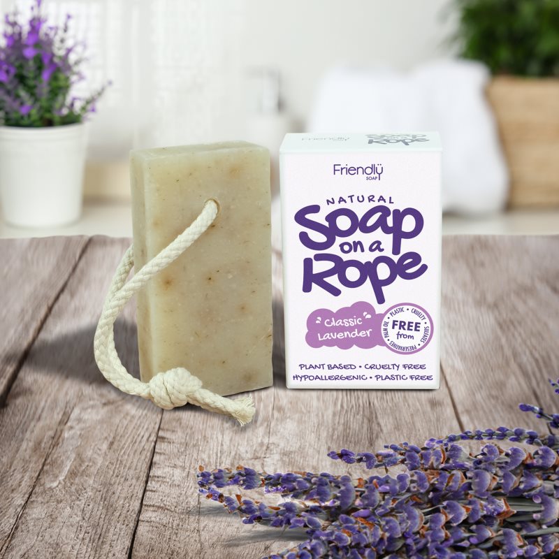 Friendly Soap Soap on a Rope Lavender přírodní mýdlo na šňůrce 95 g (obrázek 3)