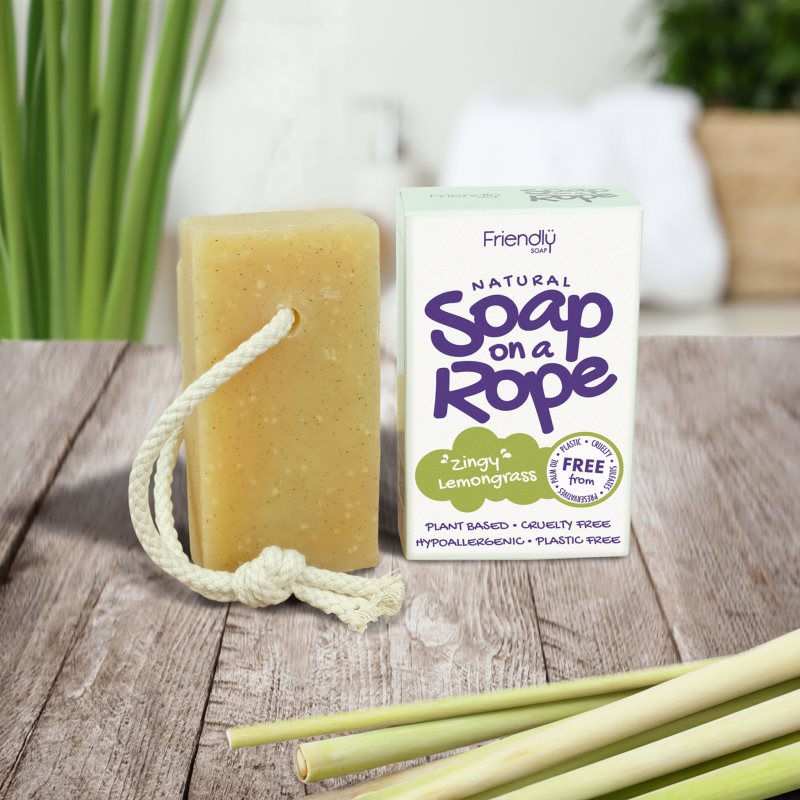 Friendly Soap Soap on a Rope Lemongrass přírodní mýdlo na šňůrce 95 g (obrázek 3)