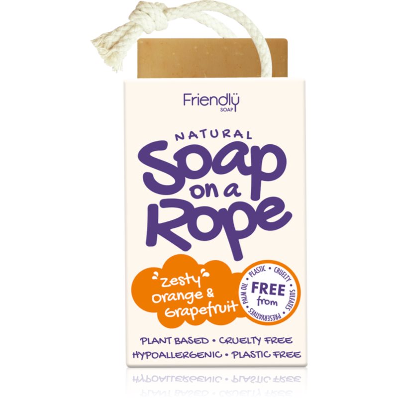 Friendly Soap Soap on a Rope Orange & Grapefruit натурален сапун 95 гр.