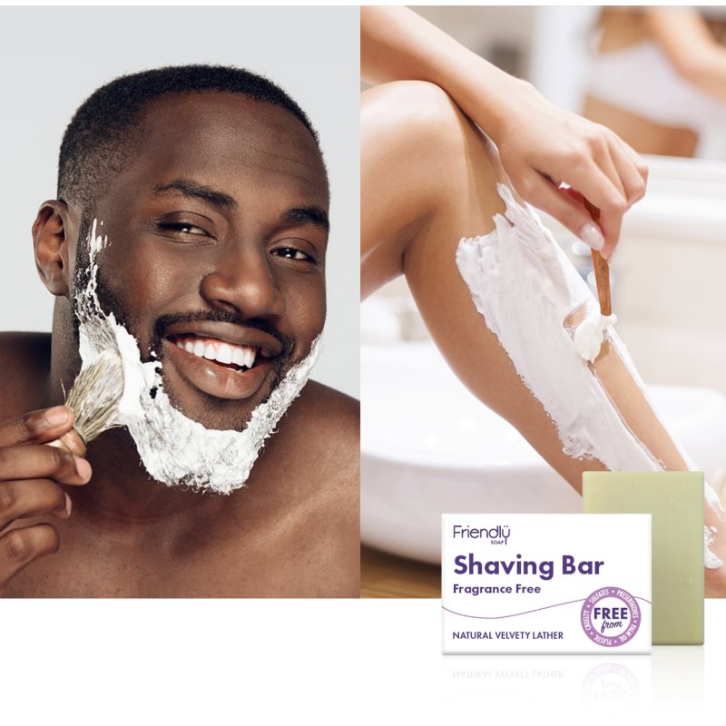 Friendly Soap Shaving Bar Fragrance Free přírodní mýdlo na holení bez parfemace 7x95 g (obrázek 3)