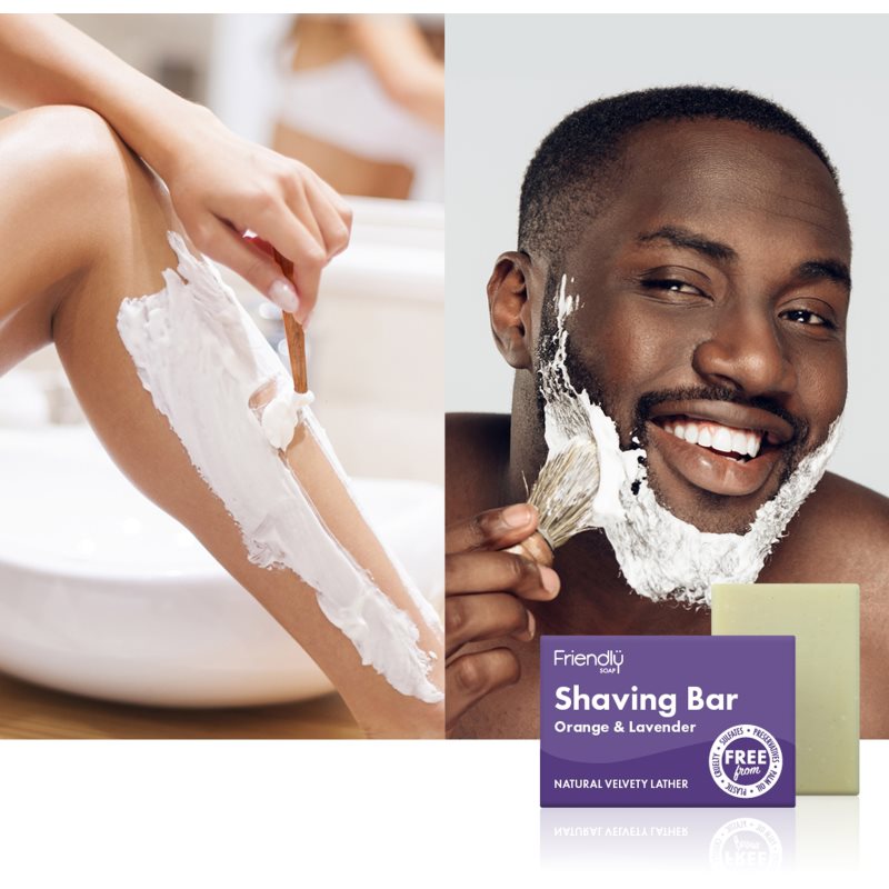 Friendly Soap Shaving Bar Orange & Lavender přírodní mýdlo na holení 7x95 g (obrázek 3)