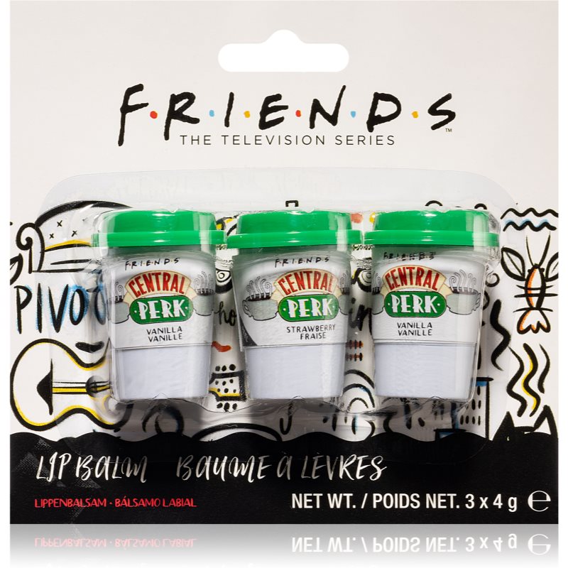 Friends Central Perk Lip Balm Set бальзам для губ 3x4 гр