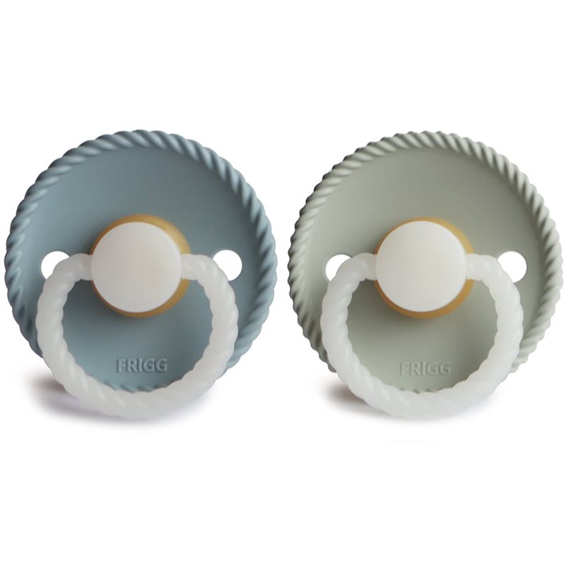 FRIGG Rope Night Size 1:0-6 Months Tétine Stone Blue Night/Sage Night 2 Pcs
