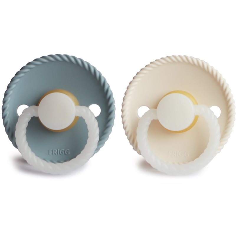 FRIGG Rope Night Size 1:0-6 months Schnuller Stone Blue Night/Cream Night 2 St.