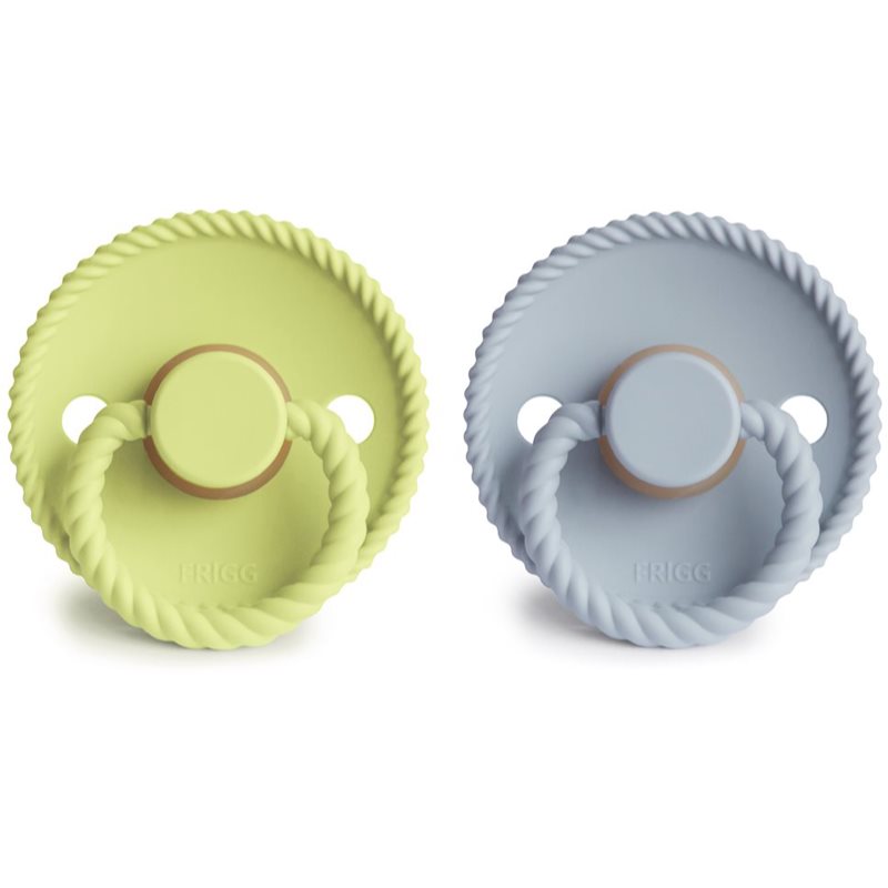 FRIGG Rope Size 2:6-18 months Schnuller Green Tea/Powder Blue 2 St.