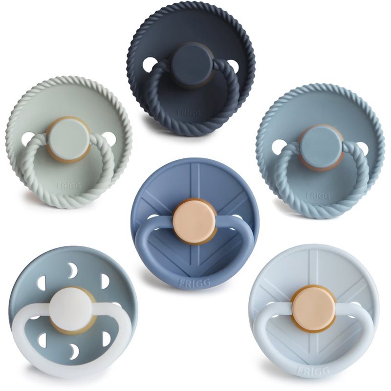 FRIGG Round Latex Endless Sea dudlík Size 1 6 ks