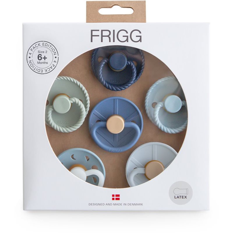 FRIGG Round Latex Endless Sea dudlík Size 2 6 ks