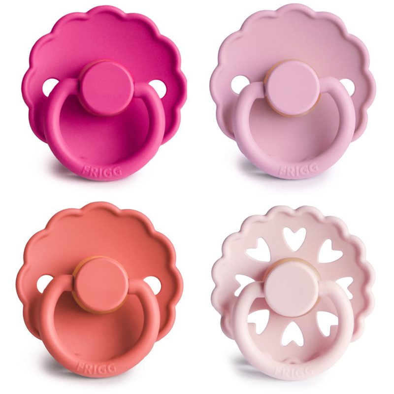 FRIGG 4 Pack Edition Size 2:6-18 months Schnuller Rosy Romance 4 St.