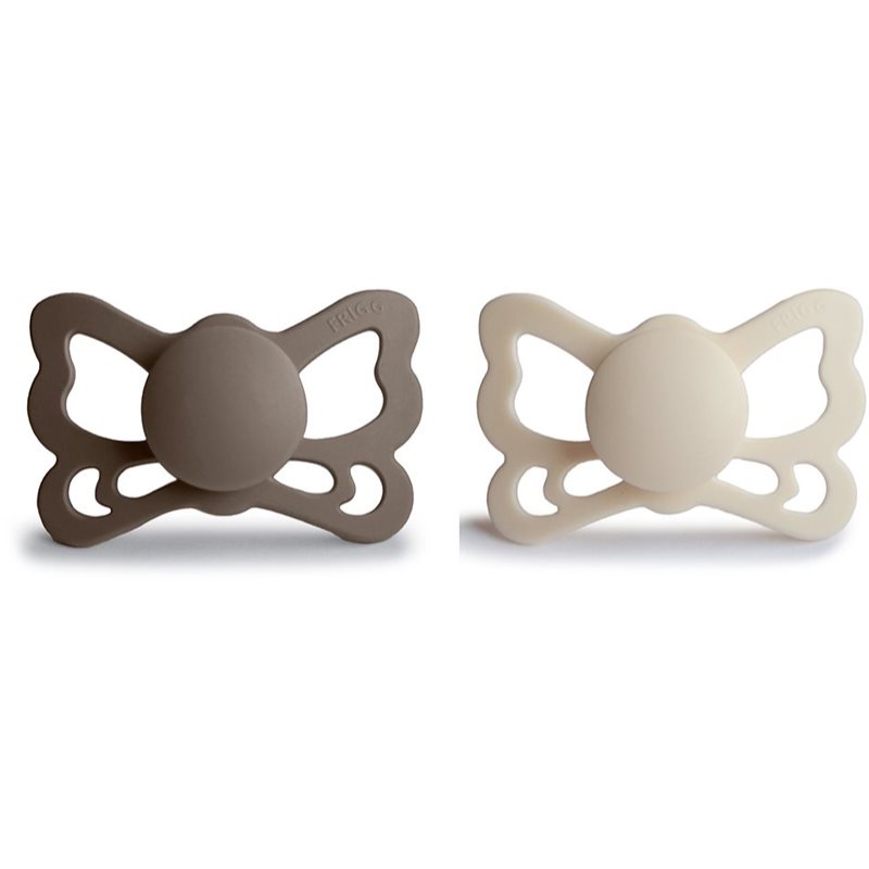 FRIGG Butterfly Size 2:6-18 months Schnuller Portobello/Cream 2 St.